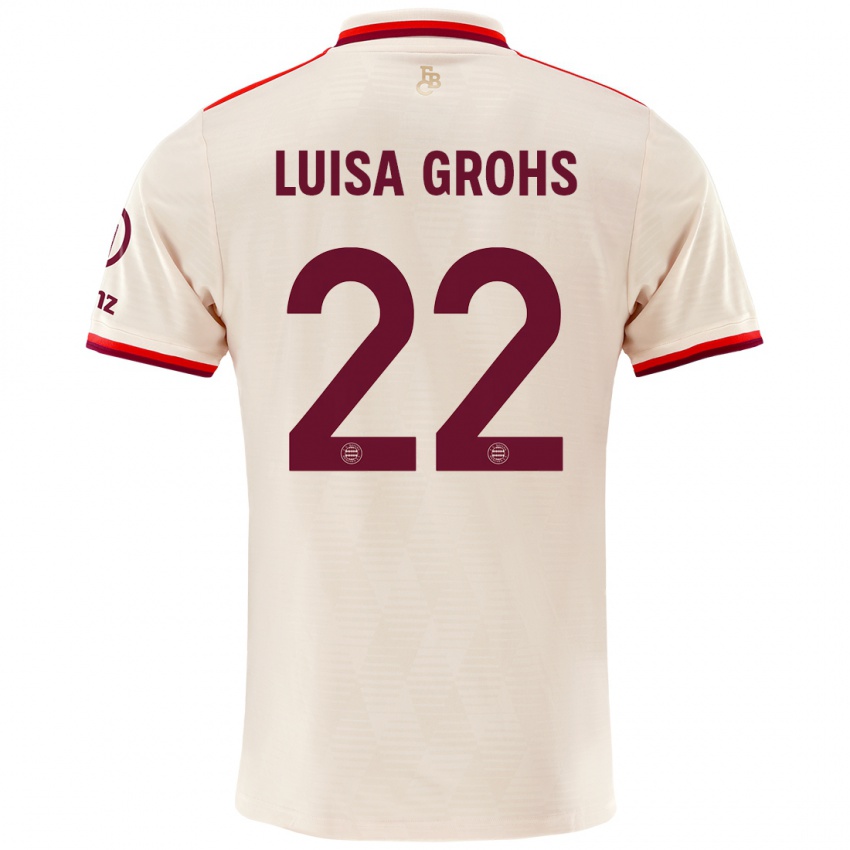 Gyermek Maria Luisa Grohs #22 Vászon Harmadik Számú Jersey 2024/25 Mez Póló Ing