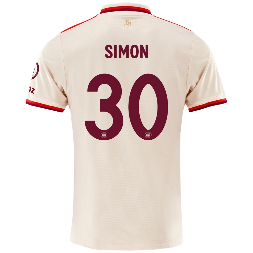 Gyermek Carolin Simon #30 Vászon Harmadik Számú Jersey 2024/25 Mez Póló Ing