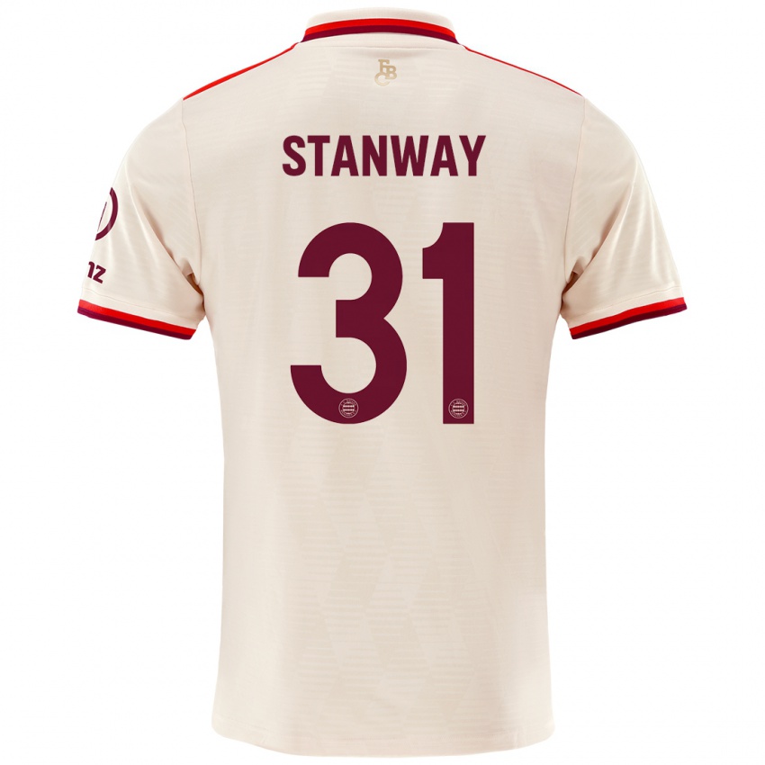 Gyermek Georgia Stanway #31 Vászon Harmadik Számú Jersey 2024/25 Mez Póló Ing