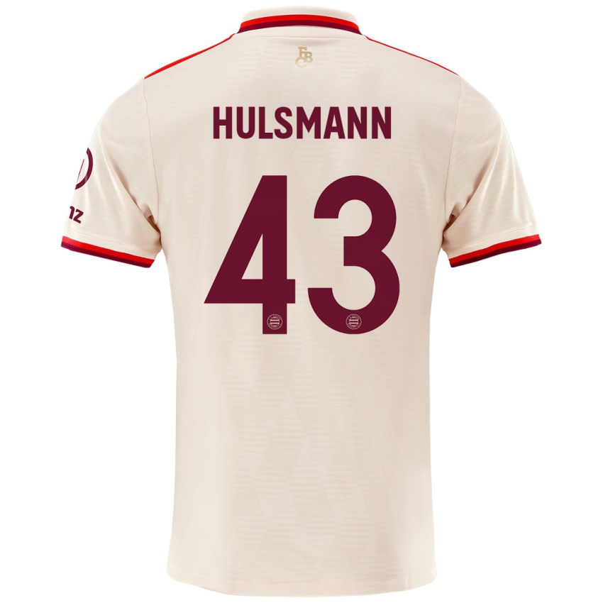 Gyermek Tom Hulsmann #43 Vászon Harmadik Számú Jersey 2024/25 Mez Póló Ing