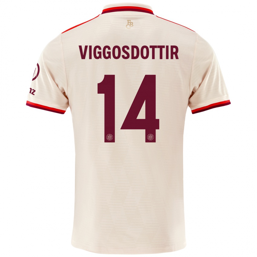 Gyermek Glodis Perla Viggosdottir #14 Vászon Harmadik Számú Jersey 2024/25 Mez Póló Ing