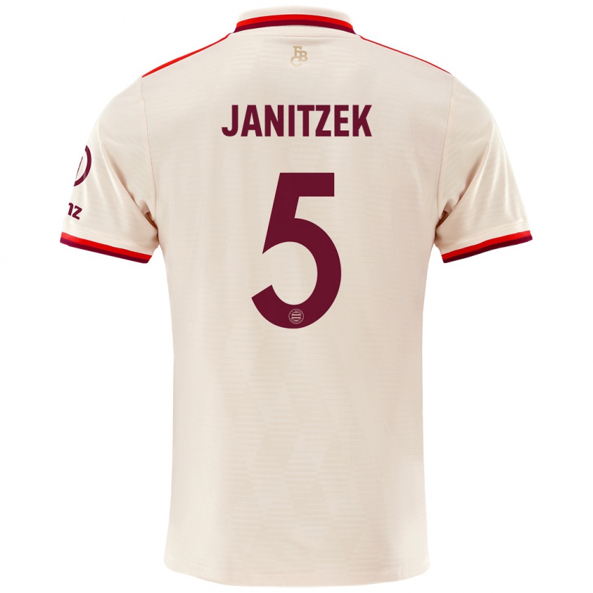 Gyermek Justin Janitzek #5 Vászon Harmadik Számú Jersey 2024/25 Mez Póló Ing