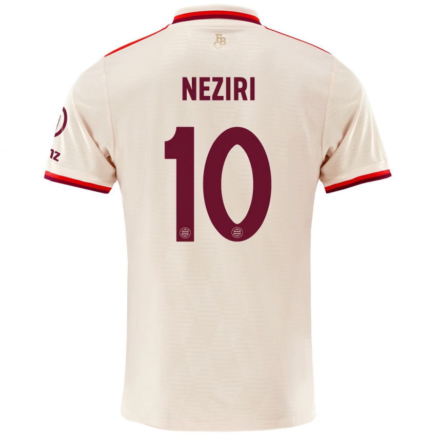 Gyermek Behar Neziri #10 Vászon Harmadik Számú Jersey 2024/25 Mez Póló Ing