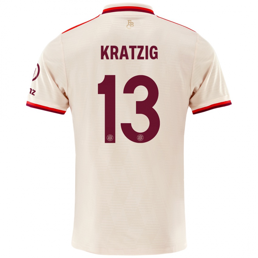 Gyermek Frans Kratzig #13 Vászon Harmadik Számú Jersey 2024/25 Mez Póló Ing