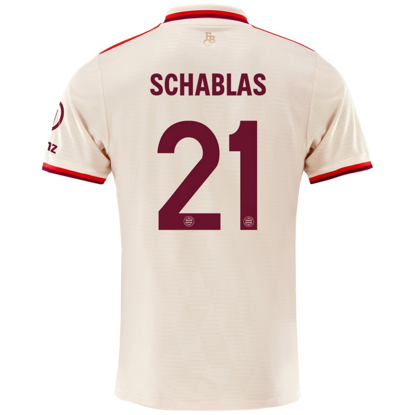 Gyermek Matteo Schablas #21 Vászon Harmadik Számú Jersey 2024/25 Mez Póló Ing