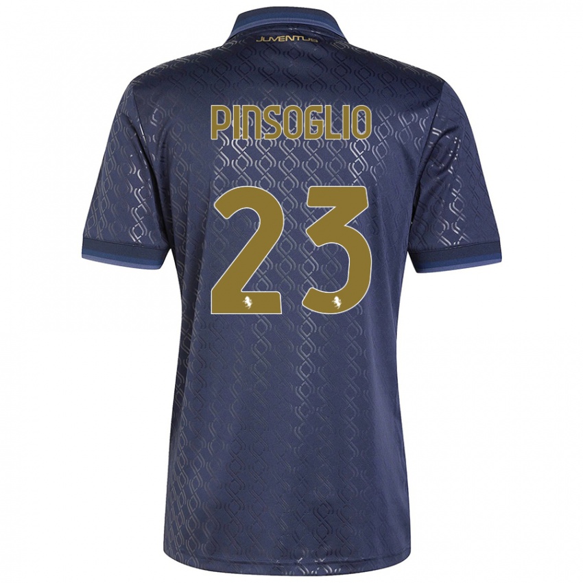 Gyermek Carlo Pinsoglio #23 Sötétkék Harmadik Számú Jersey 2024/25 Mez Póló Ing