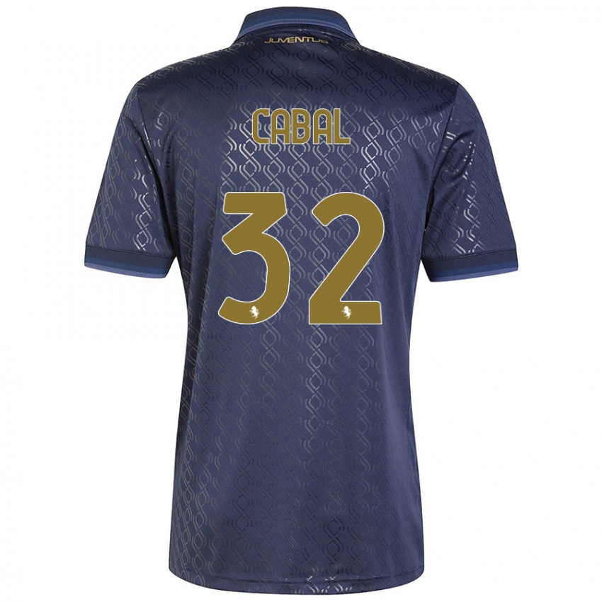 Gyermek Juan Cabal #32 Sötétkék Harmadik Számú Jersey 2024/25 Mez Póló Ing