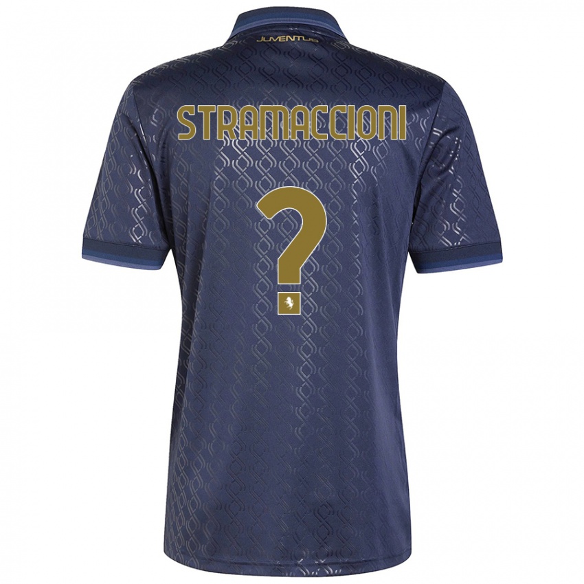 Gyermek Diego Stramaccioni #0 Sötétkék Harmadik Számú Jersey 2024/25 Mez Póló Ing