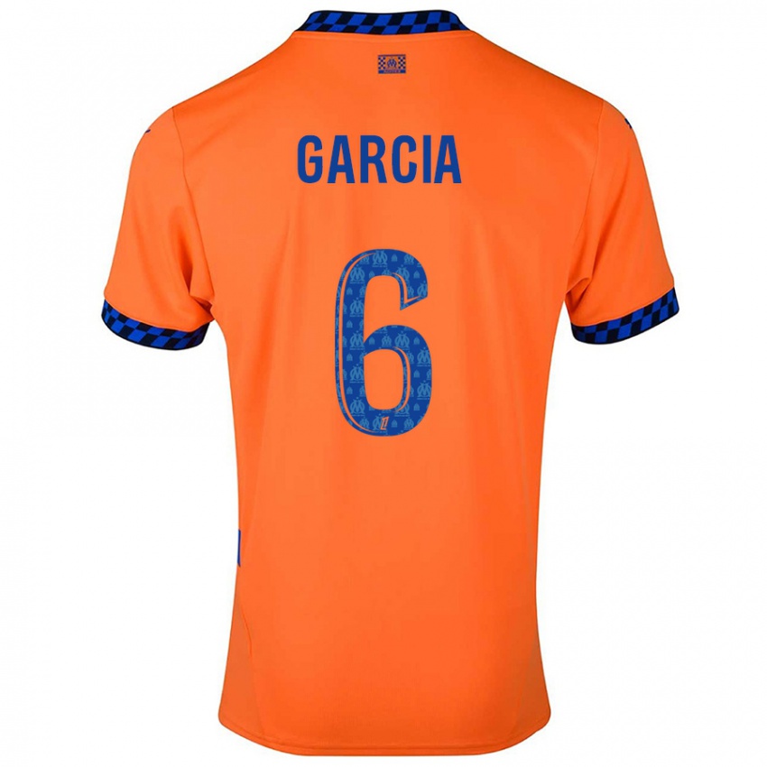 Gyermek Ulisses Garcia #6 Narancssárga Sötétkék Harmadik Számú Jersey 2024/25 Mez Póló Ing