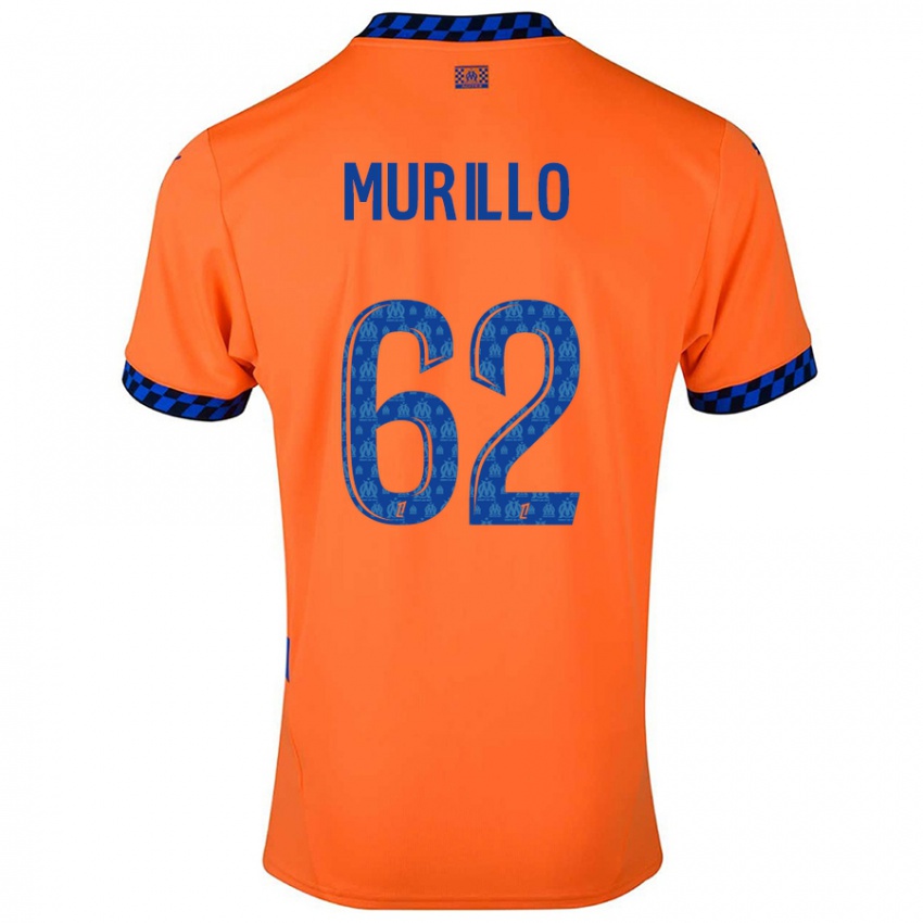 Gyermek Amir Murillo #62 Narancssárga Sötétkék Harmadik Számú Jersey 2024/25 Mez Póló Ing