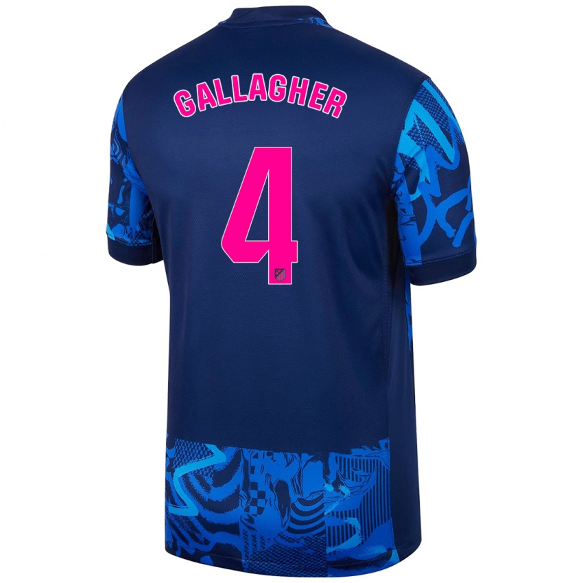 Gyermek Conor Gallagher #4 Királykék Harmadik Számú Jersey 2024/25 Mez Póló Ing