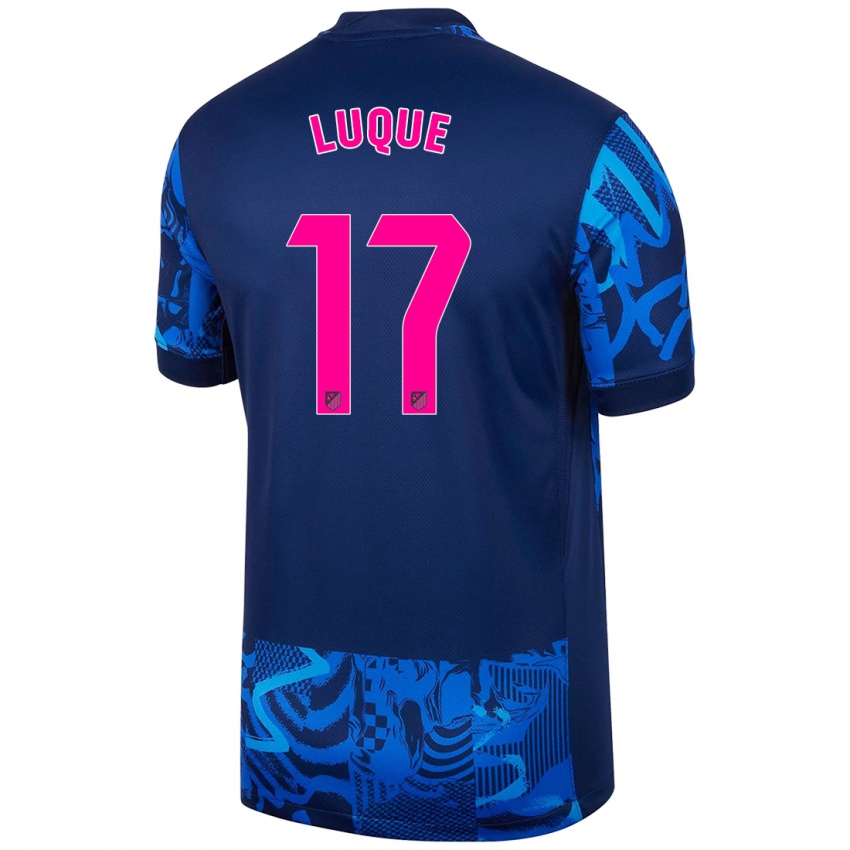 Gyermek Iker Luque #17 Királykék Harmadik Számú Jersey 2024/25 Mez Póló Ing