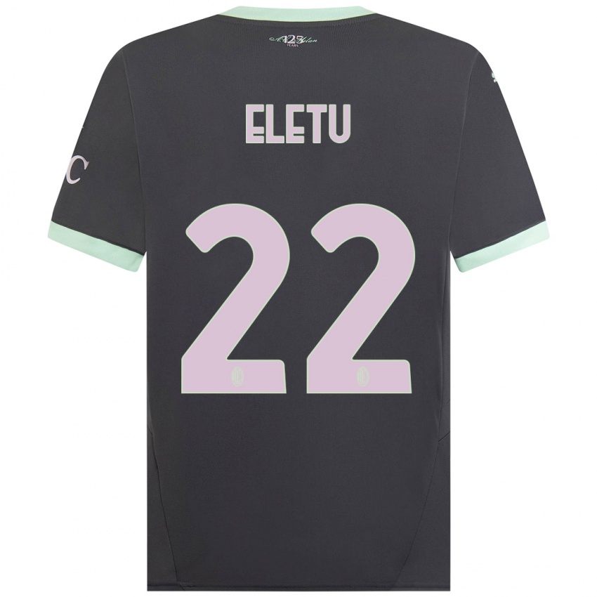 Gyermek Victor Eletu #22 Szürke Harmadik Számú Jersey 2024/25 Mez Póló Ing