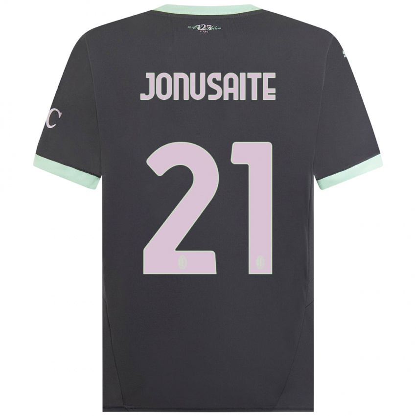 Gyermek Rimante Jonusaite #21 Szürke Harmadik Számú Jersey 2024/25 Mez Póló Ing