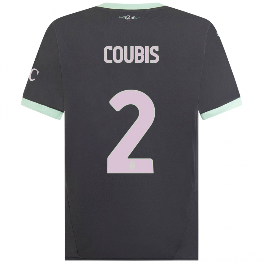 Gyermek Andrei Coubis #2 Szürke Harmadik Számú Jersey 2024/25 Mez Póló Ing