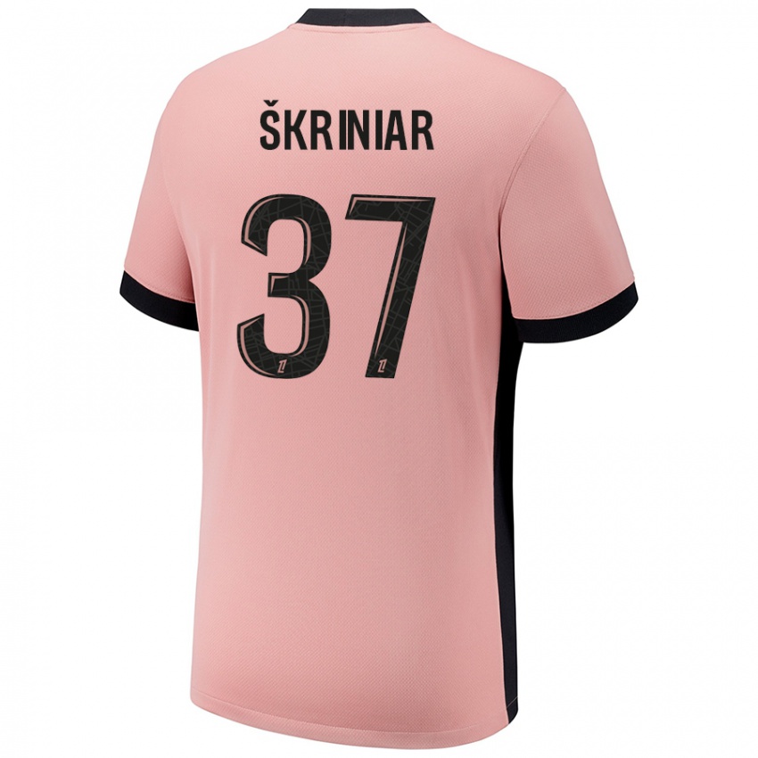 Gyermek Milan Skriniar #37 Rozsda Rózsaszín Harmadik Számú Jersey 2024/25 Mez Póló Ing