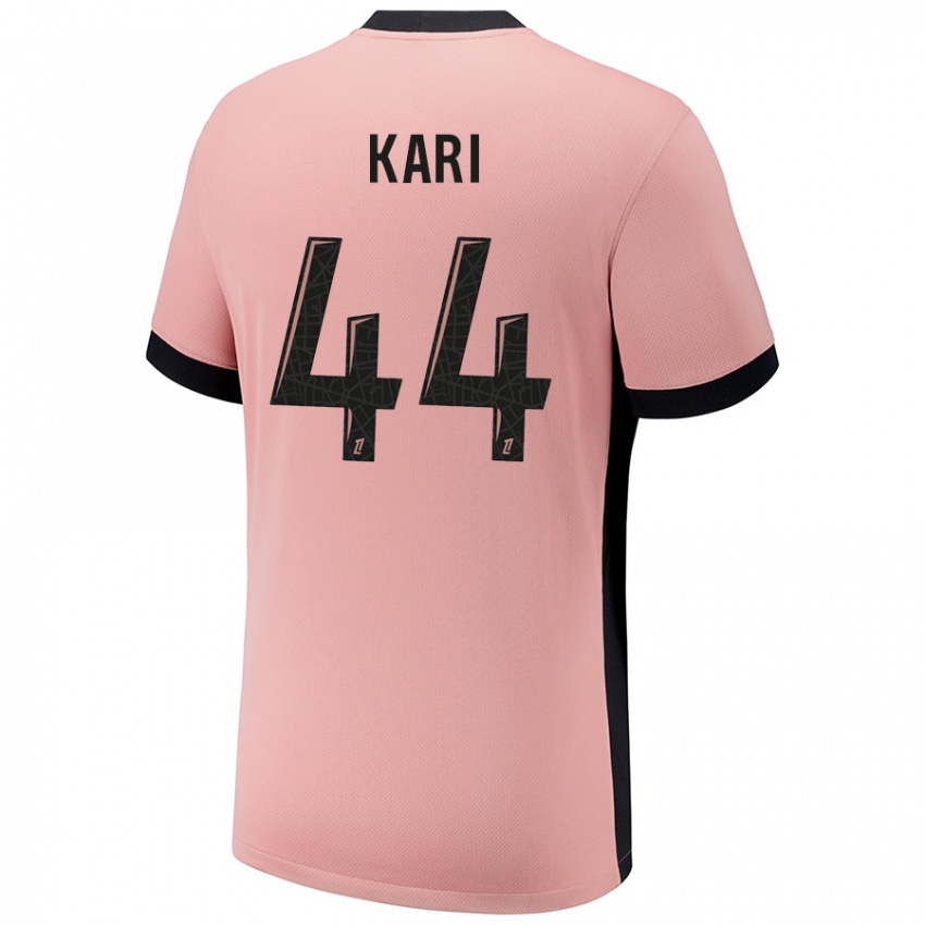 Gyermek Ayman Kari #44 Rozsda Rózsaszín Harmadik Számú Jersey 2024/25 Mez Póló Ing