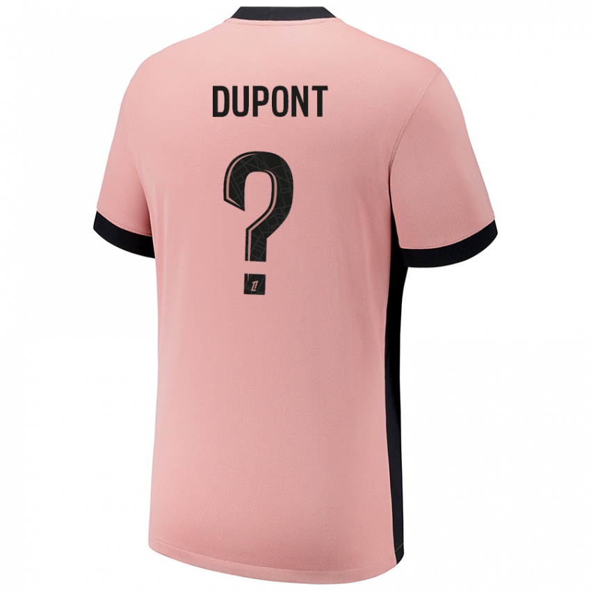 Gyermek Raphaël Dupont #0 Rozsda Rózsaszín Harmadik Számú Jersey 2024/25 Mez Póló Ing