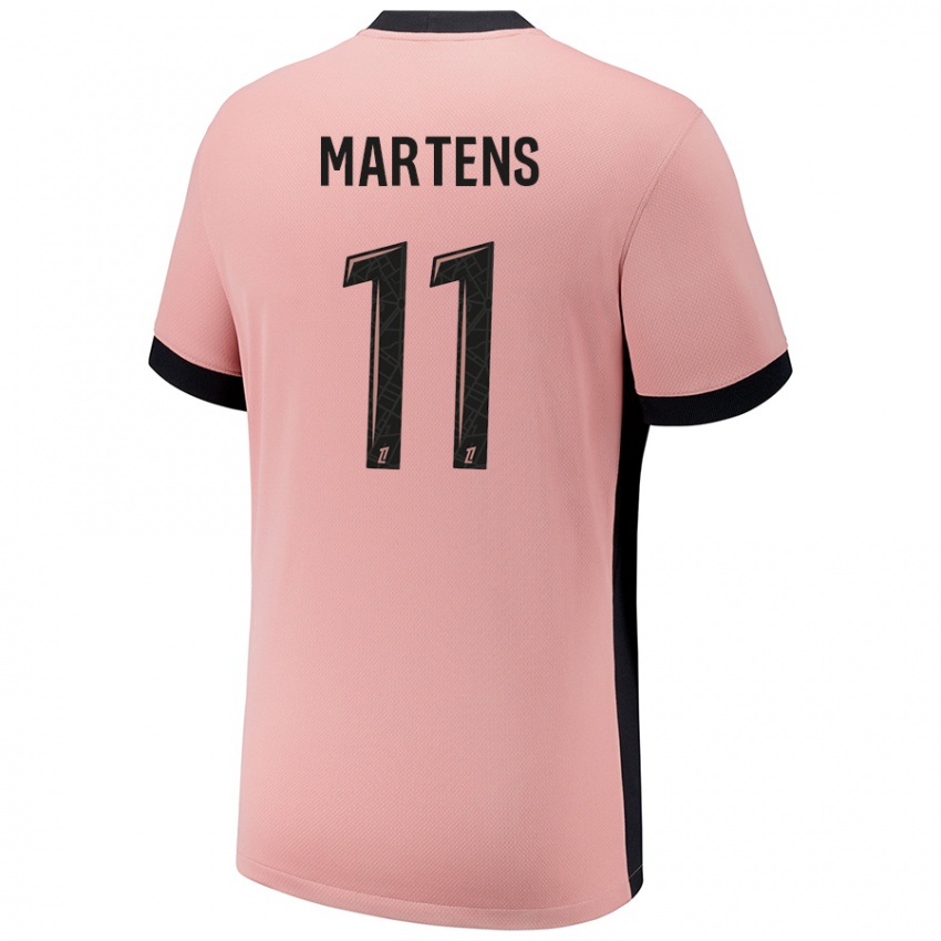 Gyermek Lieke Martens #11 Rozsda Rózsaszín Harmadik Számú Jersey 2024/25 Mez Póló Ing