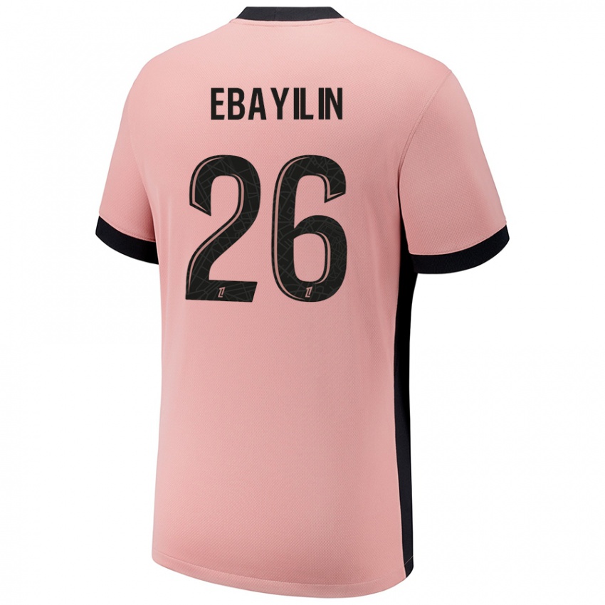 Gyermek Anaïs Ebayilin #26 Rozsda Rózsaszín Harmadik Számú Jersey 2024/25 Mez Póló Ing