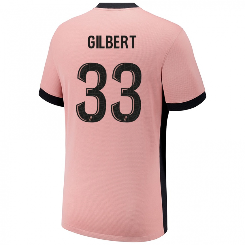 Gyermek Tara Elimbi Gilbert #33 Rozsda Rózsaszín Harmadik Számú Jersey 2024/25 Mez Póló Ing