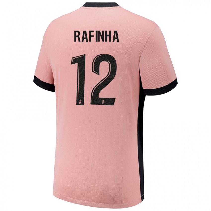 Gyermek Rafinha #12 Rozsda Rózsaszín Harmadik Számú Jersey 2024/25 Mez Póló Ing