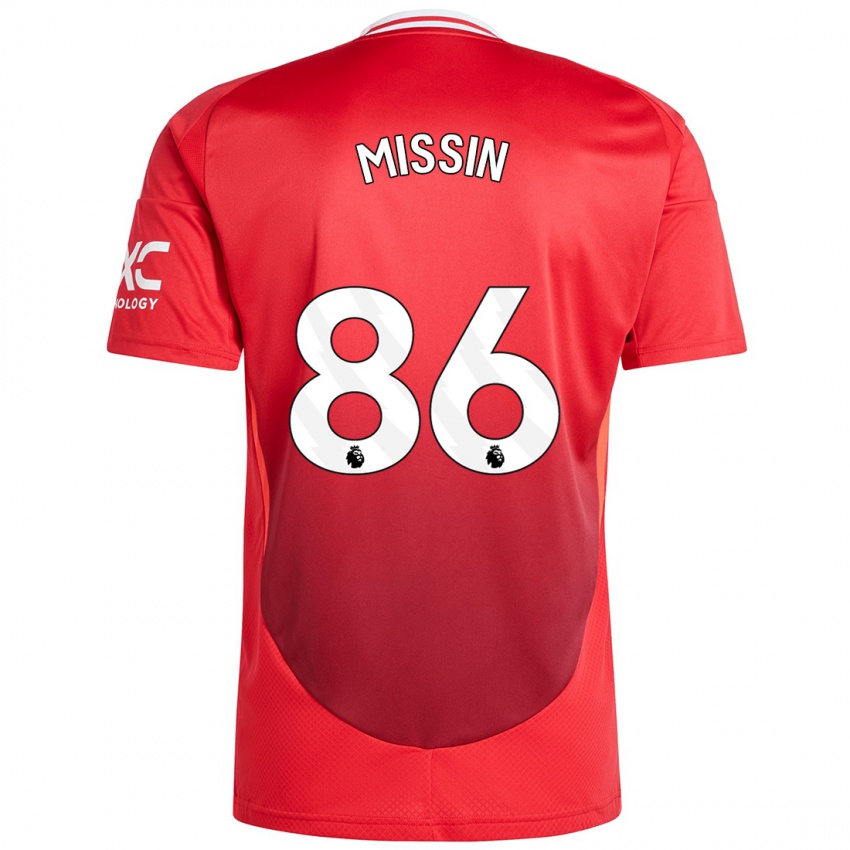 Férfi Ashton Missin #86 Élénkpiros Hazai Jersey 2024/25 Mez Póló Ing