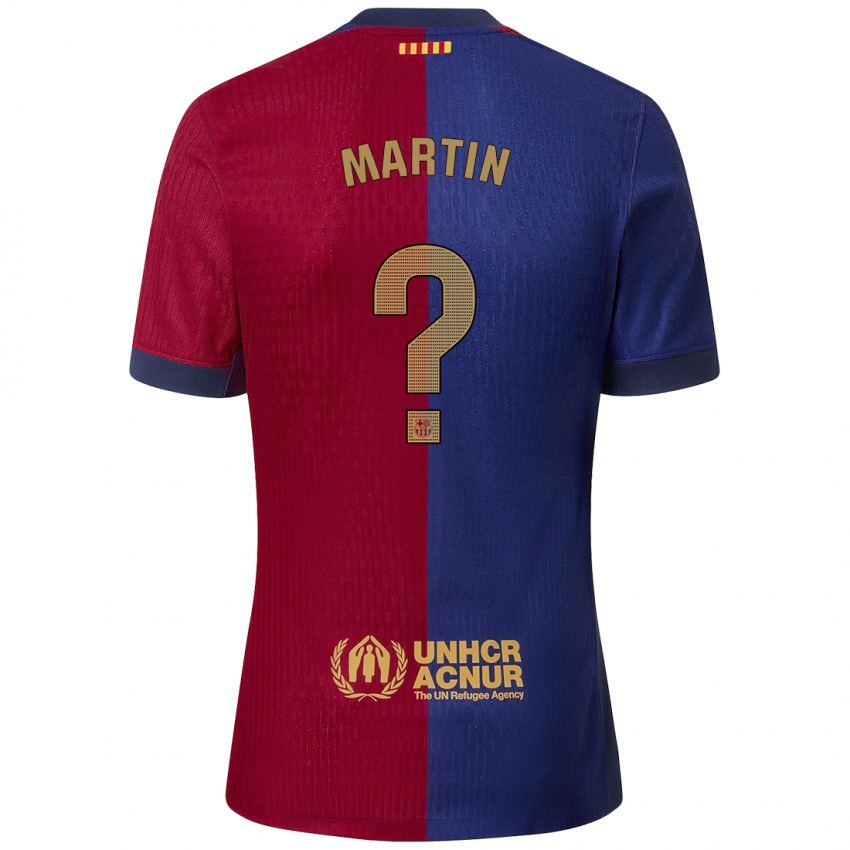 Férfi Antonio Martin #0 Kék Piros Hazai Jersey 2024/25 Mez Póló Ing