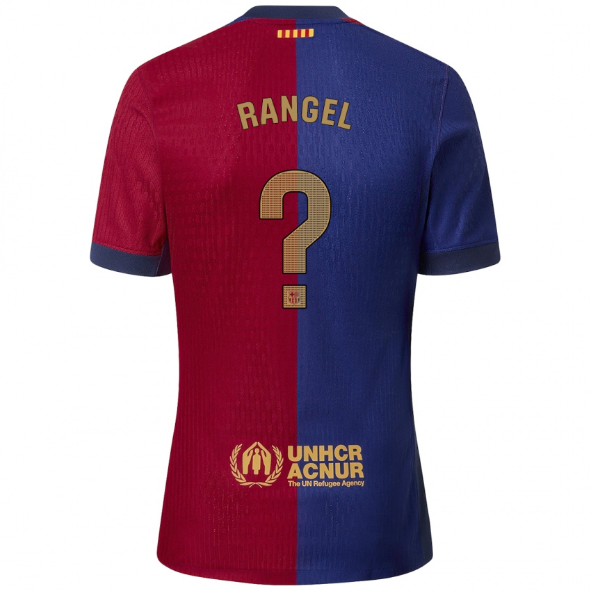 Férfi Héctor Rangel #0 Kék Piros Hazai Jersey 2024/25 Mez Póló Ing