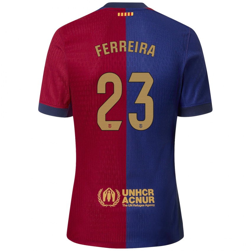 Férfi Geyse Ferreira #23 Kék Piros Hazai Jersey 2024/25 Mez Póló Ing