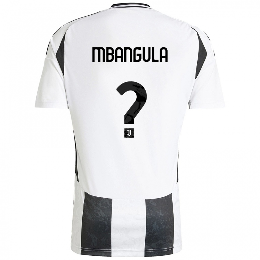 Férfi Samuel Mbangula #0 Fehér Fekete Hazai Jersey 2024/25 Mez Póló Ing