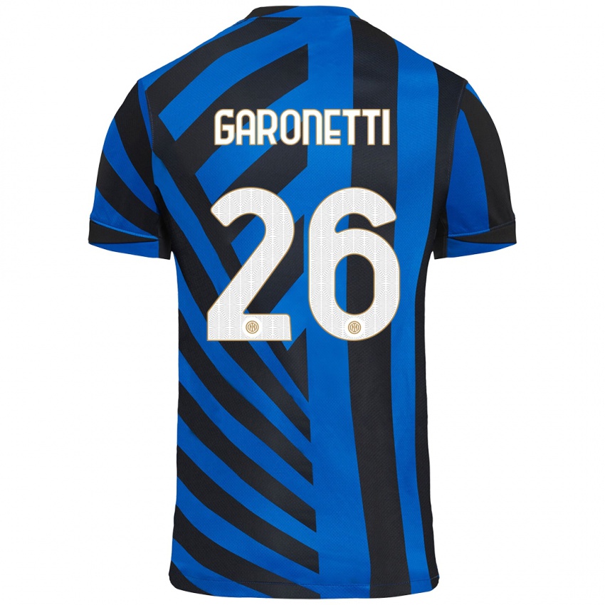 Férfi Gabriele Garonetti #26 Kék Fekete Hazai Jersey 2024/25 Mez Póló Ing