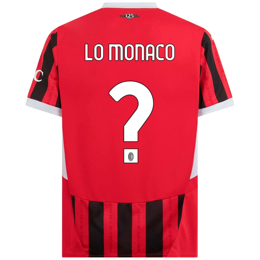 Férfi Kevin Lo Monaco #0 Piros Fekete Hazai Jersey 2024/25 Mez Póló Ing