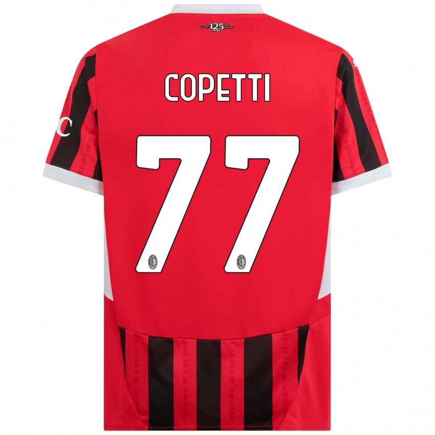 Férfi Matilde Copetti #77 Piros Fekete Hazai Jersey 2024/25 Mez Póló Ing