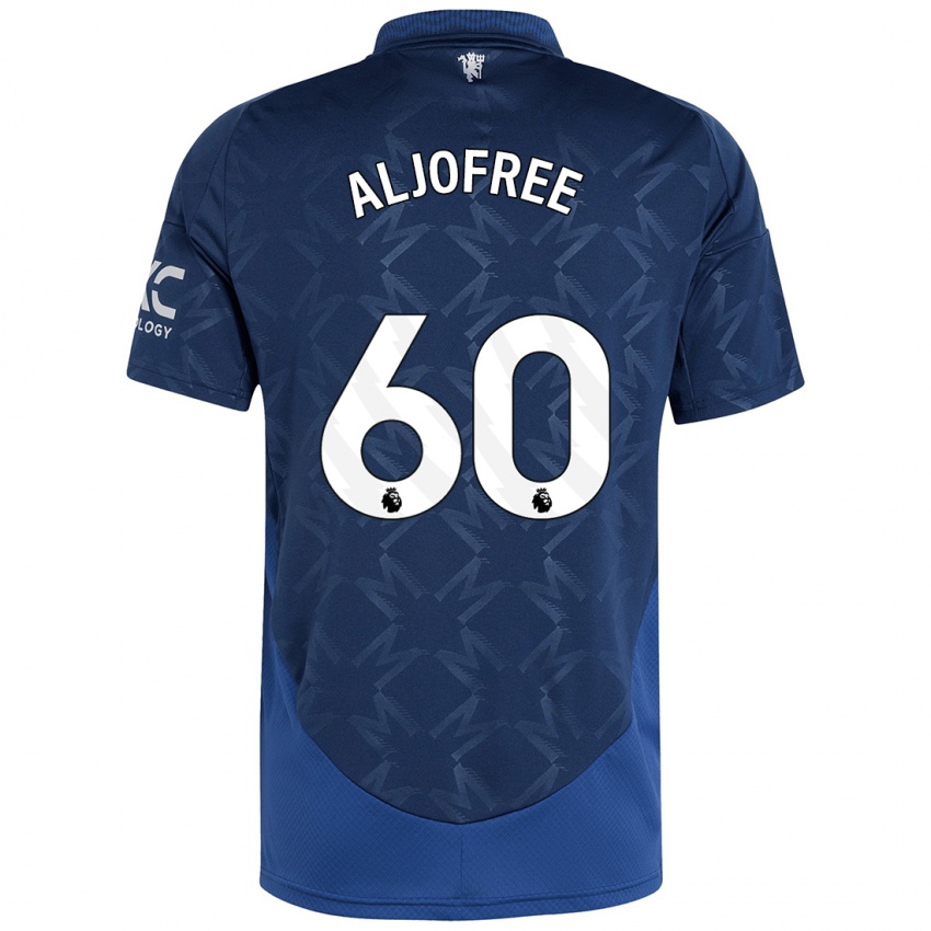 Férfi Sonny Aljofree #60 Indigó Idegenbeli Jersey 2024/25 Mez Póló Ing