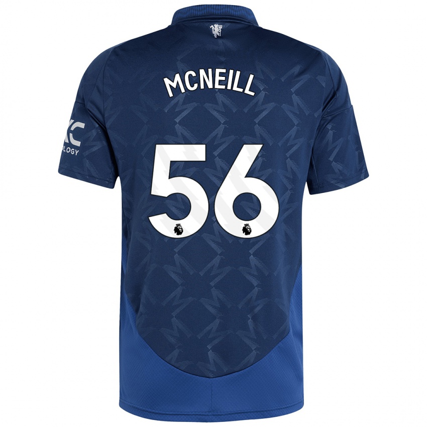 Férfi Charlie Mcneill #56 Indigó Idegenbeli Jersey 2024/25 Mez Póló Ing