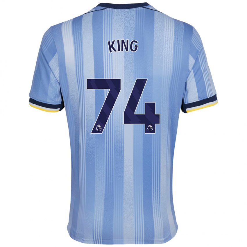 Férfi Maeson King #74 Világoskék Idegenbeli Jersey 2024/25 Mez Póló Ing