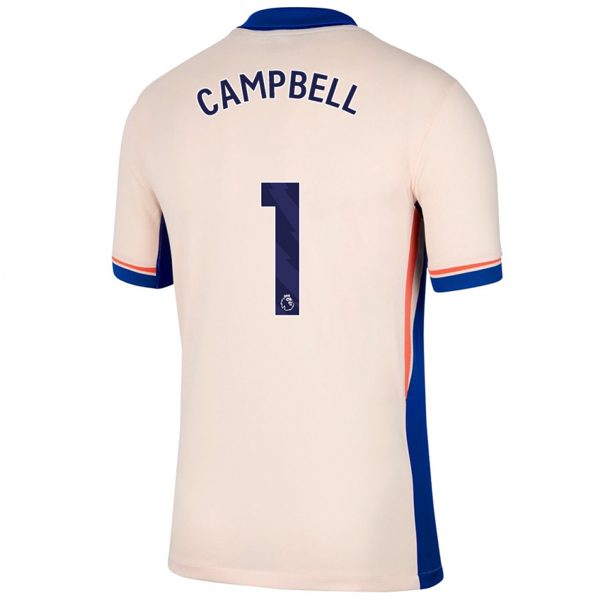 Férfi Luke Campbell #1 Világos Bézs Idegenbeli Jersey 2024/25 Mez Póló Ing