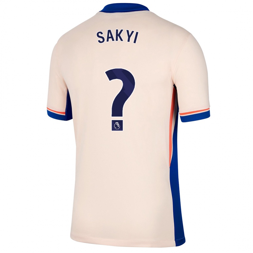 Férfi Samuel Rak-Sakyi #0 Világos Bézs Idegenbeli Jersey 2024/25 Mez Póló Ing