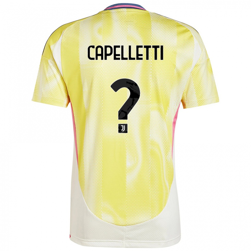 Férfi Alessia Capelletti #0 Napsárga Idegenbeli Jersey 2024/25 Mez Póló Ing