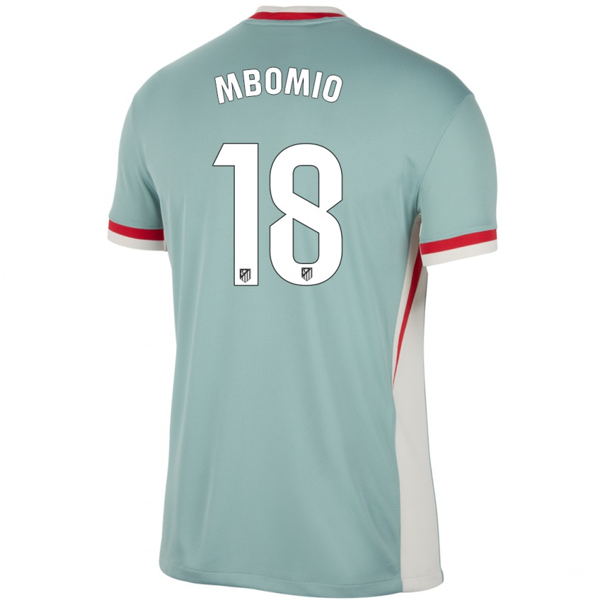 Férfi Rony Mbomio #18 Világos Bézs Kék Idegenbeli Jersey 2024/25 Mez Póló Ing