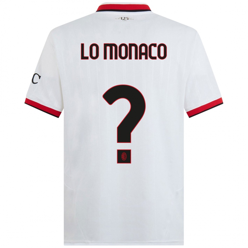 Férfi Kevin Lo Monaco #0 Fehér Fekete Piros Idegenbeli Jersey 2024/25 Mez Póló Ing