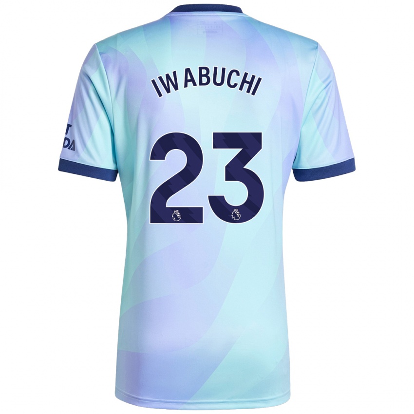 Férfi Mana Iwabuchi #23 Aqua Harmadik Számú Jersey 2024/25 Mez Póló Ing