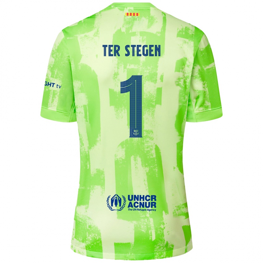 Férfi Marc-Andre Ter Stegen #1 Mész Harmadik Számú Jersey 2024/25 Mez Póló Ing