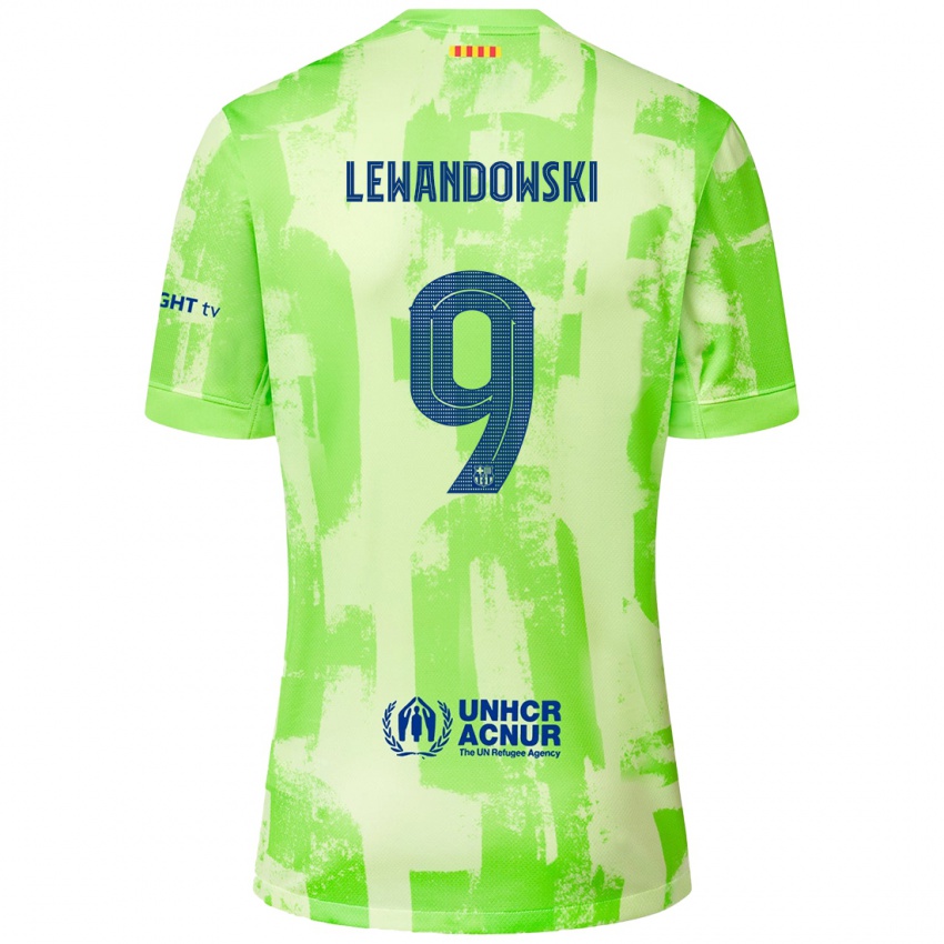 Férfi Robert Lewandowski #9 Mész Harmadik Számú Jersey 2024/25 Mez Póló Ing