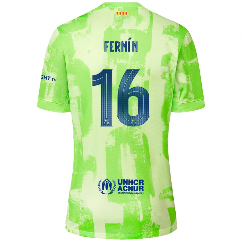 Férfi Fermin Lopez #16 Mész Harmadik Számú Jersey 2024/25 Mez Póló Ing