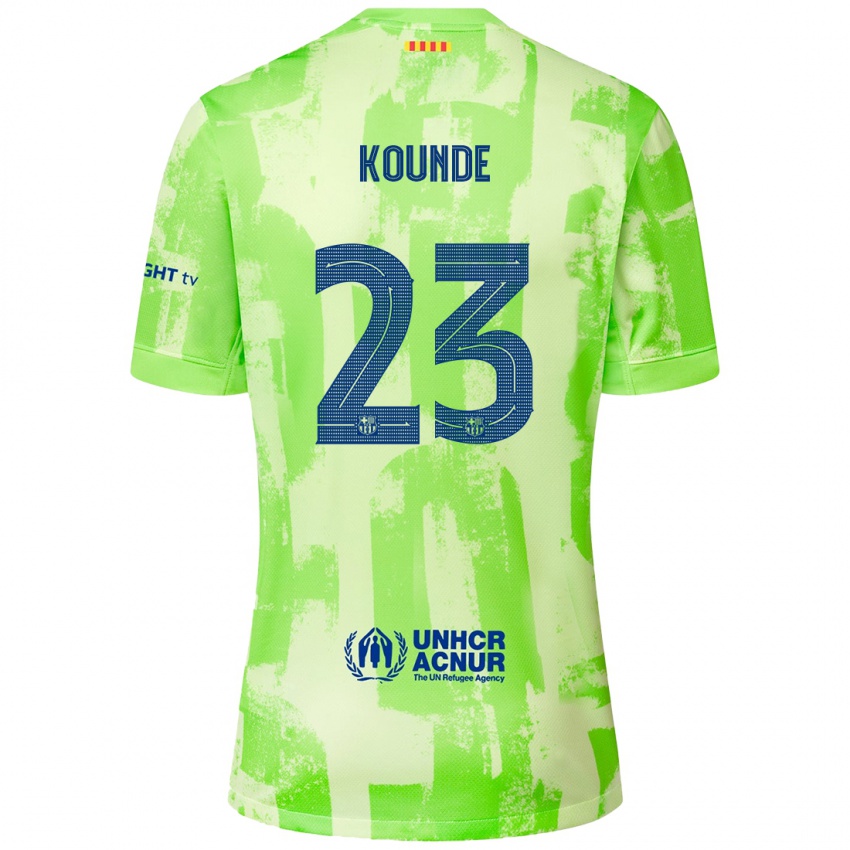 Férfi Jules Kounde #23 Mész Harmadik Számú Jersey 2024/25 Mez Póló Ing