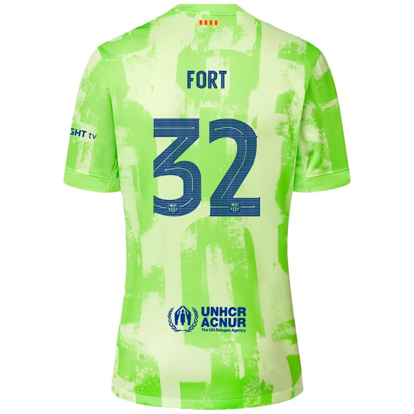 Férfi Héctor Fort #32 Mész Harmadik Számú Jersey 2024/25 Mez Póló Ing