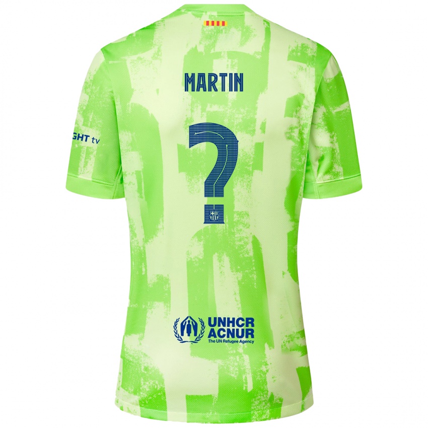 Férfi Antonio Martin #0 Mész Harmadik Számú Jersey 2024/25 Mez Póló Ing