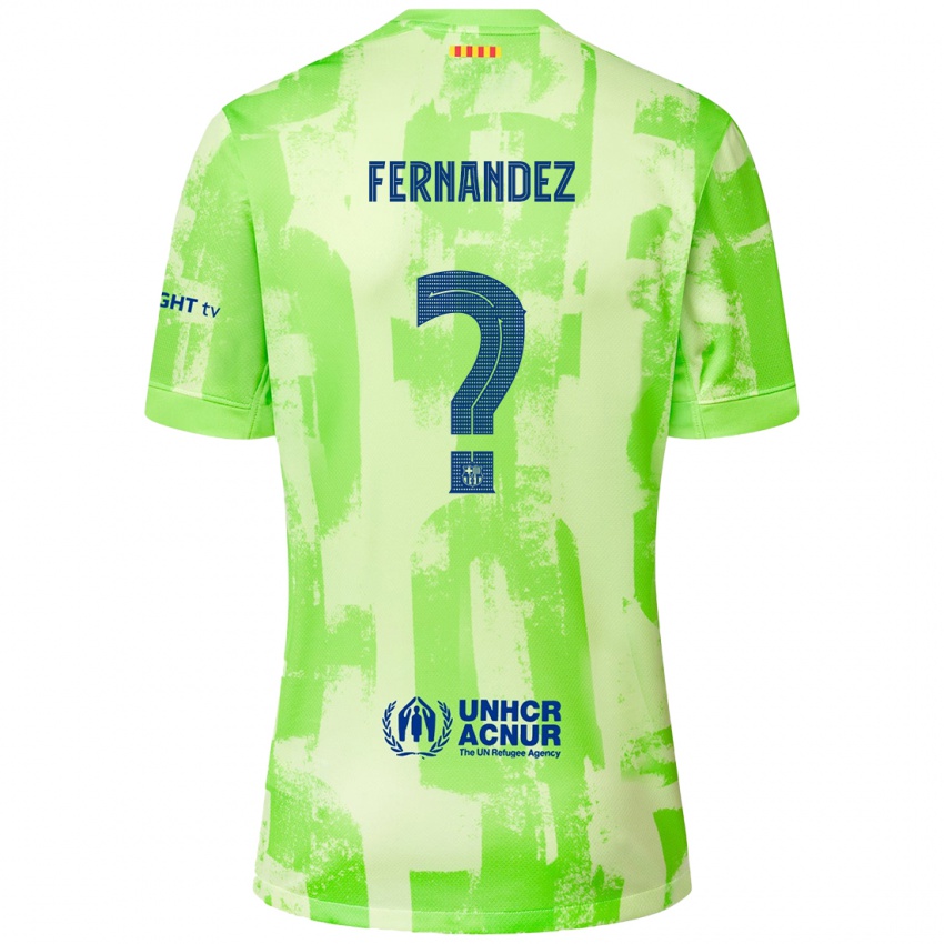 Férfi Pedro Fernández #0 Mész Harmadik Számú Jersey 2024/25 Mez Póló Ing